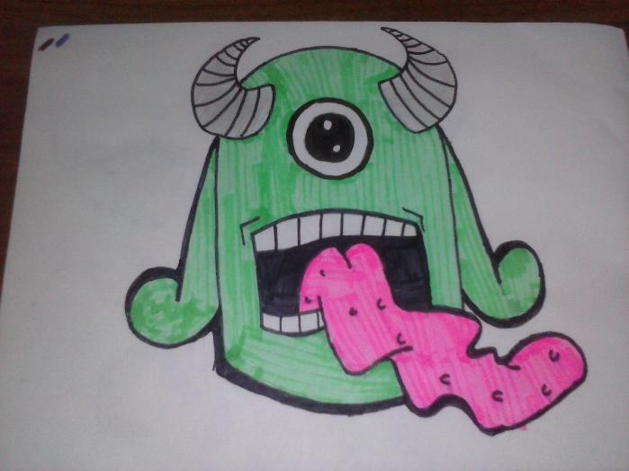 Как нарисовать мультяшного монстра за несколько простых шагов — пошаговые уроки рисования